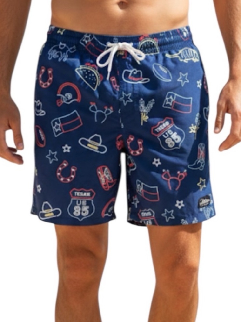 Chubbies Texas Charms Swim Trunks XXL Neon Western Beach Cruise Vacation
FF
